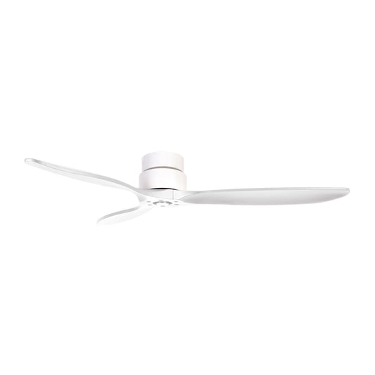Ventilateur plafond design Mistral DC silencieux Ø132 cm blanc