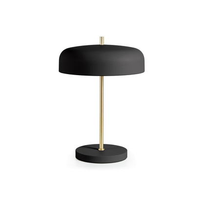 Lampe Taichi design or et noir, base circulaire élégante