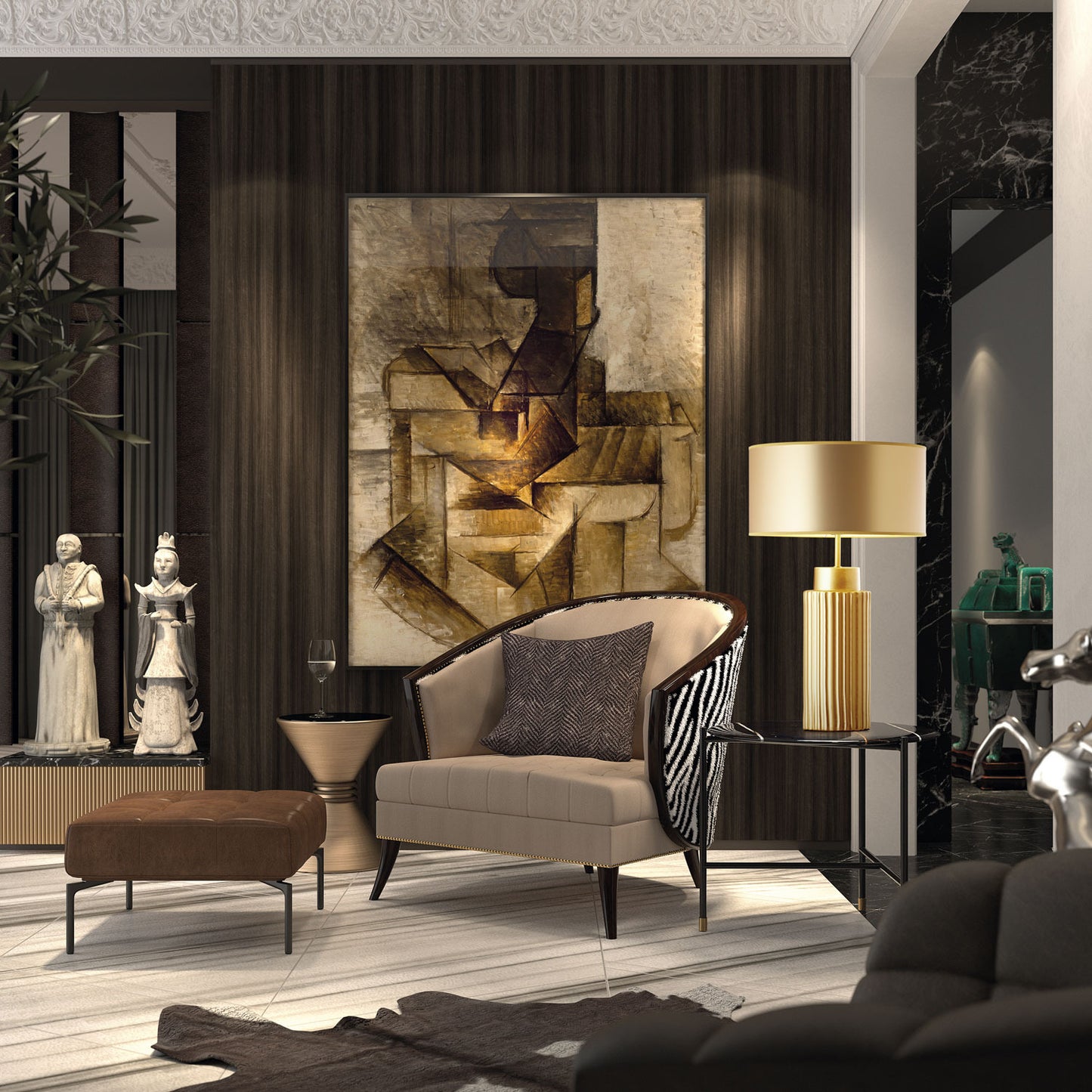 Lampe de table Ceramic en céramique et coton blanc – luminaire artisanal design diffusant une lumière douce et chaleureuse pour chambre, salon ou coin lecture.