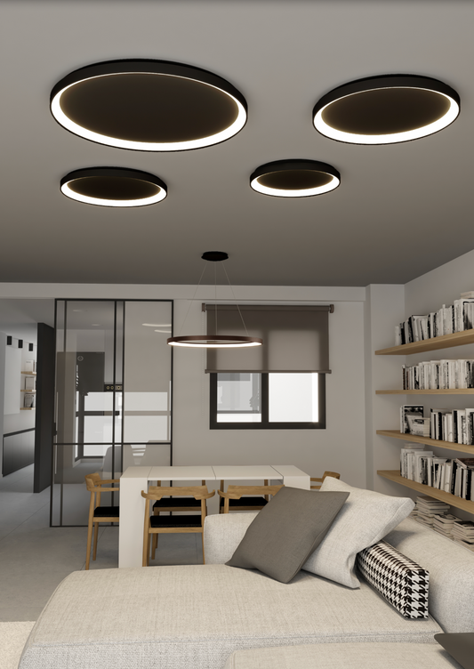 Plafonnier Grace – Éclairage LED design pour intérieur moderne
Le plafonnier Grace apporte une lumière douce et apaisante qui transforme votre intérieur en un espace harmonieux et relaxant. Grâce à son design épuré et discret, il s’intègre parfaitement à tout style de décoration, du salon à la chambre. Son éclairage LED homogène et durable crée une ambiance chaleureuse tout en garantissant un confort visuel optimal. Idéal pour ceux qui recherchent un luminaire moderne, élégant et fonctionnel, le plafonnier 