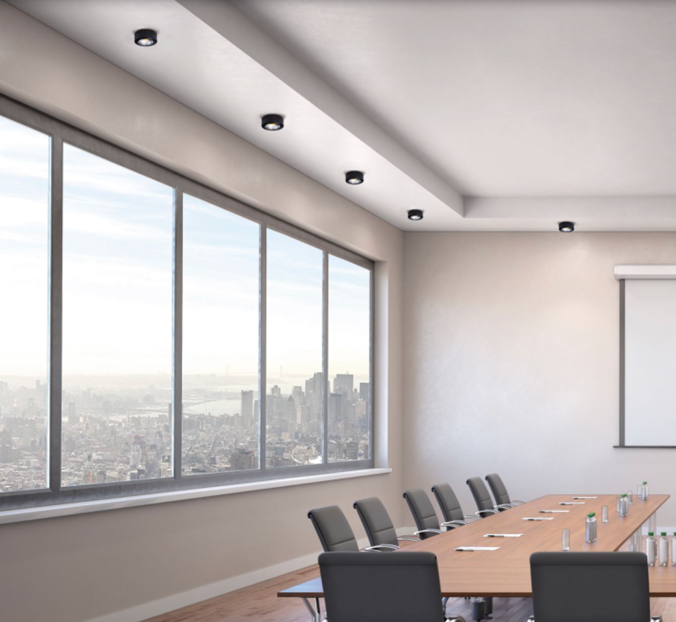 Plafonnier circulaire LED au design moderne et raffiné, diffusant une lumière douce et chaleureuse idéale pour les salons et espaces de vie.