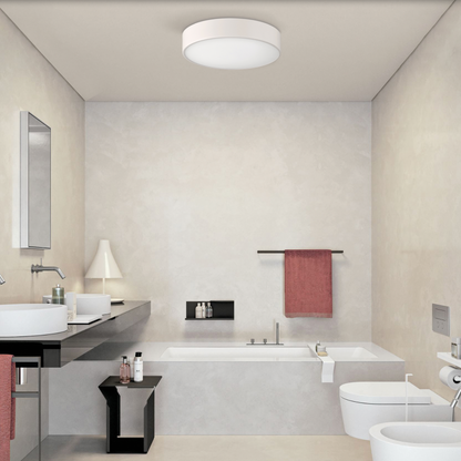 Plafonnier étanche au design circulaire élégant. Sa lumière douce et homogène éclaire chaque recoin avec précision. Parfait pour les salles de bains et cuisines grâce à sa résistance à l’humidité, il allie performance, fiabilité et discrétion.