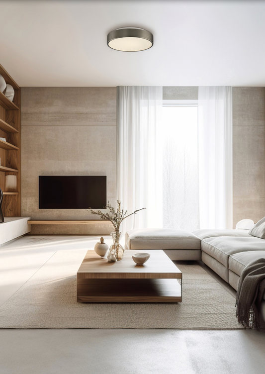 Plafonnier étanche au design circulaire élégant. Sa lumière douce et homogène éclaire chaque recoin avec précision. Parfait pour les salles de bains et cuisines grâce à sa résistance à l’humidité, il allie performance, fiabilité et discrétion.