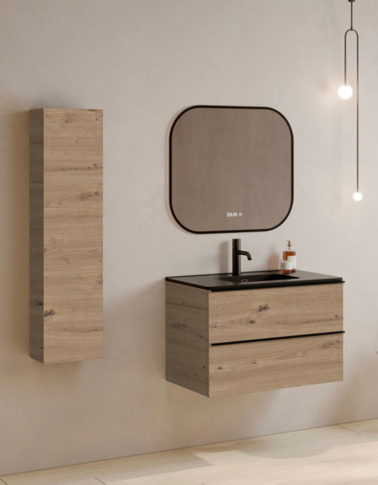 PACK NICE Meuble et Plan Vasque 70 cm + Colonne SUN
