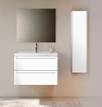 PACK ROUND Meuble et Plan Vasque 80 cm + Colonne ROUND