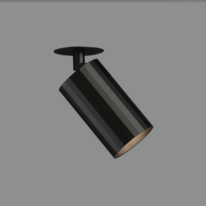 Spot Modrian en aluminium au design épuré, disponible en plusieurs finitions, diffusant une lumière douce et homogène idéale pour salons, couloirs et espaces modernes.