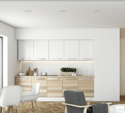 Spot encastré Einar, au design minimaliste noir ou blanc, diffusant une lumière douce et harmonieuse qui met en valeur les espaces avec élégance et discrétion.