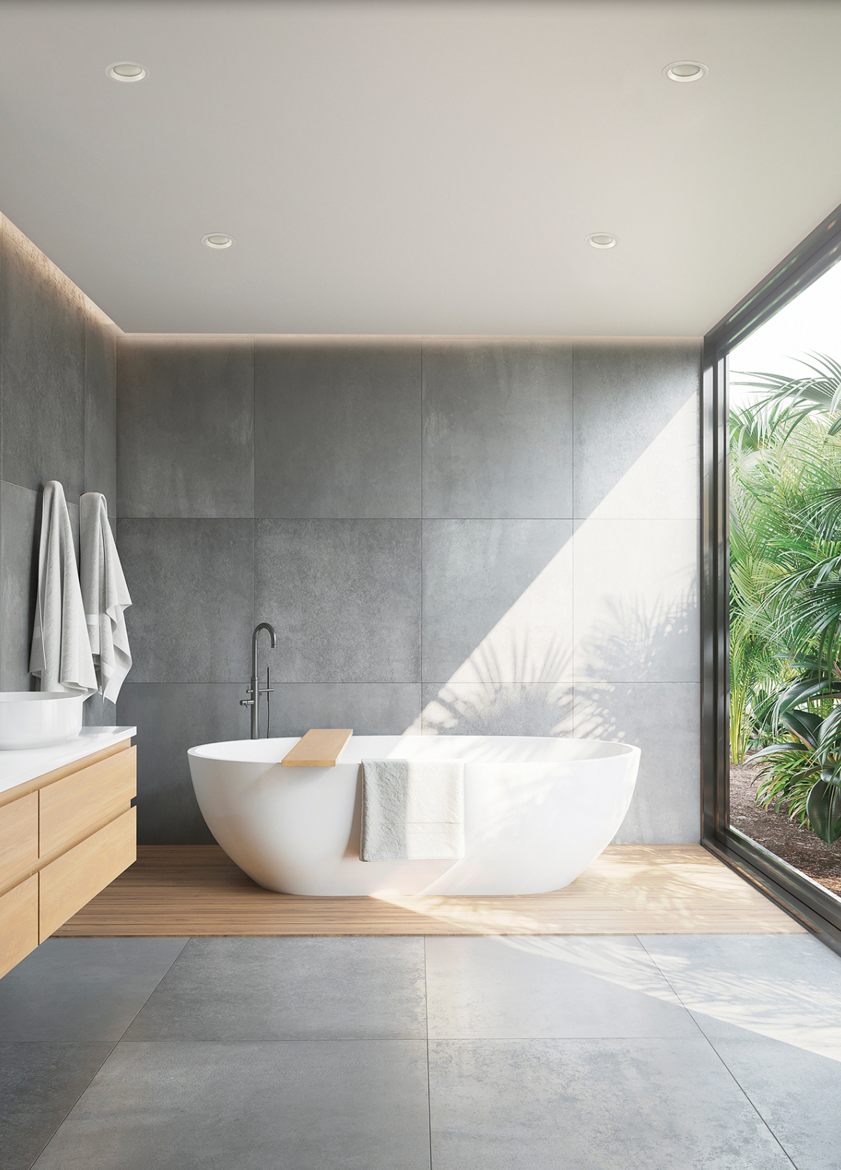 Spot encastré Safe au design minimaliste, lumière chaude 3000K, offrant un éclairage précis et élégant, résistant à l’humidité et à la poussière grâce à sa protection IP65.